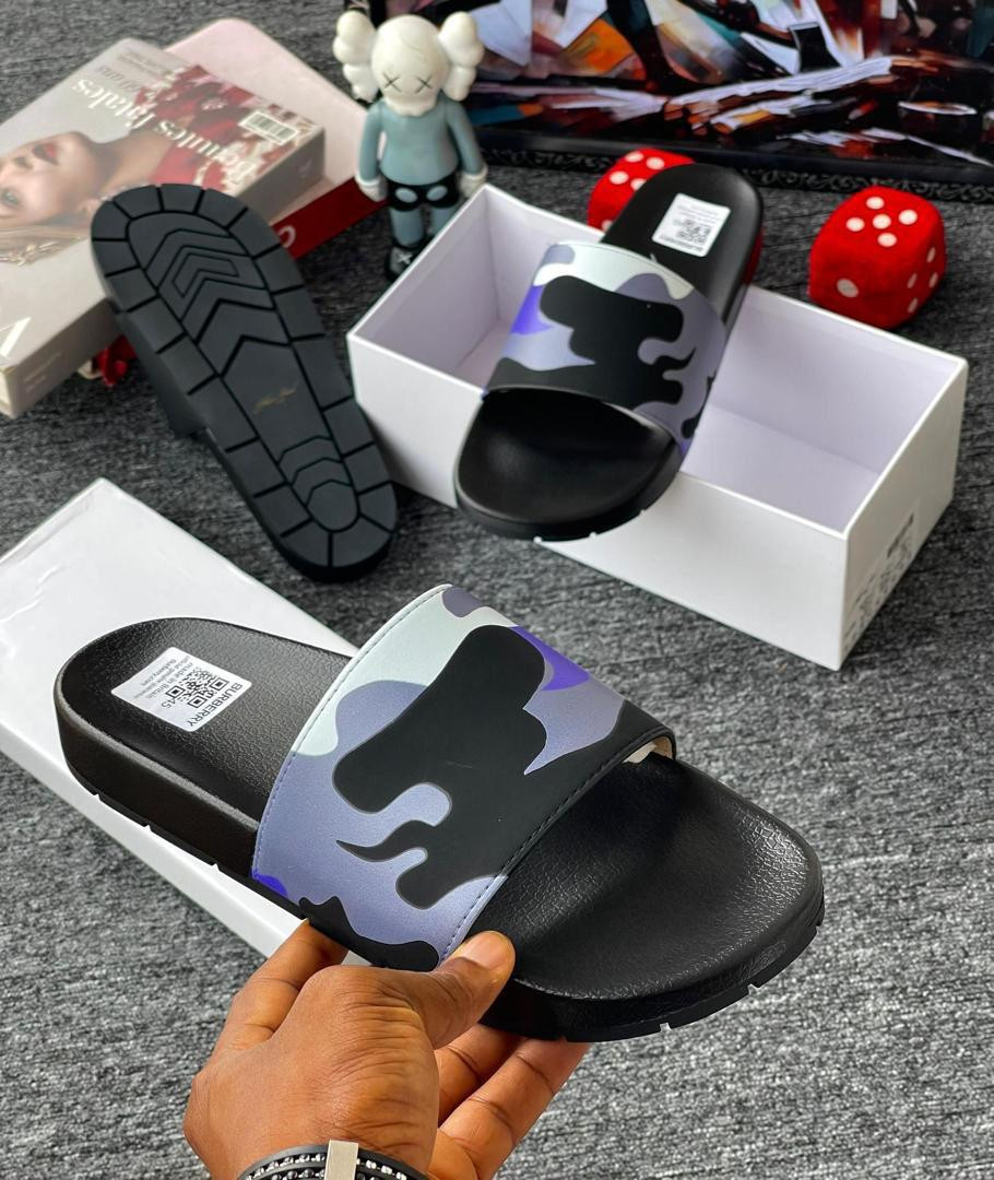Camo Print Platform Slides Black Thick Lug Sole Chunky Dad Sandals Unisex Streetwear Hype Casual Slippers