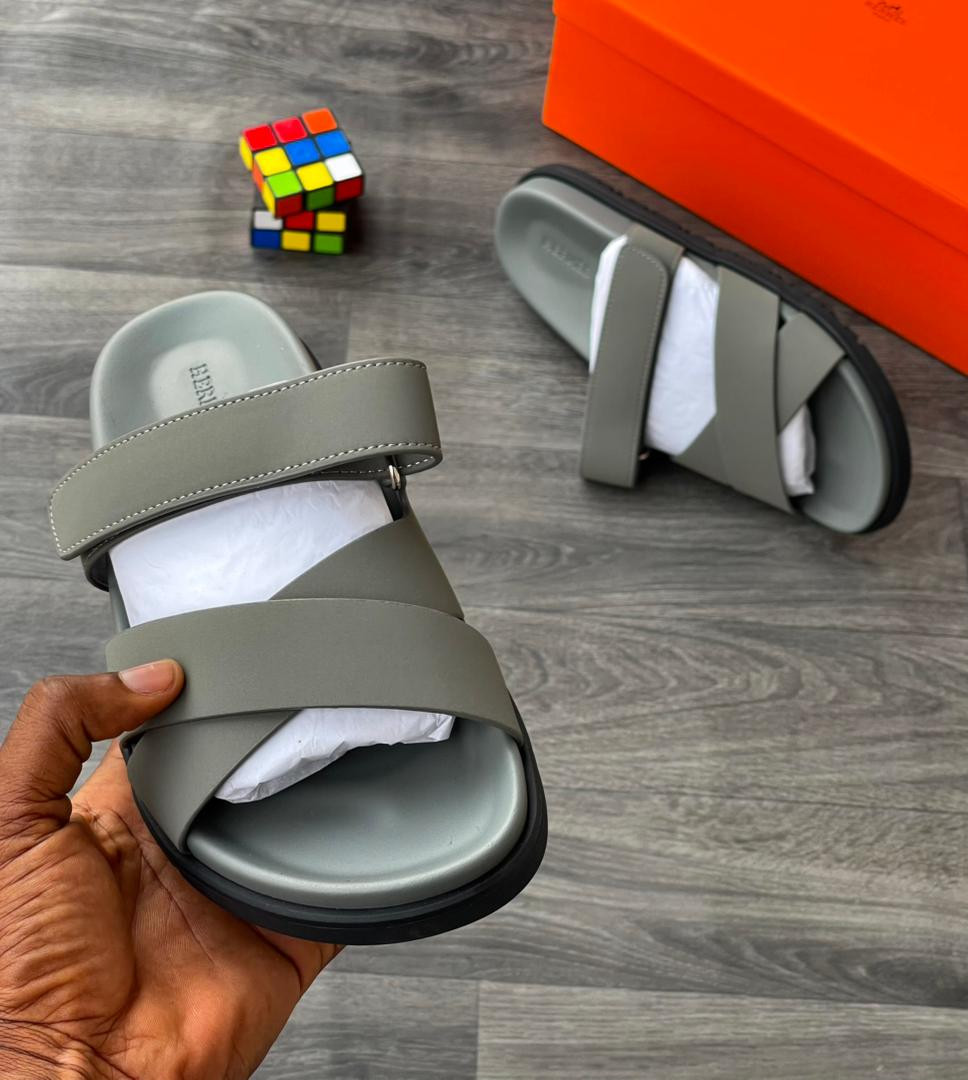 Sage Green Hermès Oran Inspired Slide Sandals Crossover H Strap Luxury Dupe Casual Summer Shoes Matte Platform