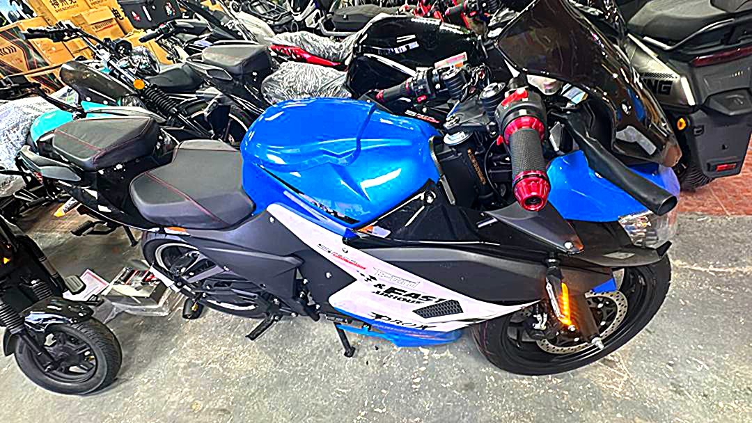 High-Speed Electric Sport Motorcycle - "Fast & Furious" Edition Urban Racing Bike with Powerful Hub Motor & Dual Disc Brakes