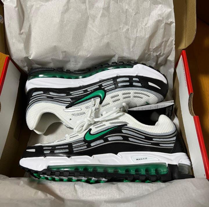 White Black Green Nike Air Max 97 Inspired Sneakers Emerald Max Air Cushion Retro Wave Panel Running Shoes Unisex Streetwear Trainers