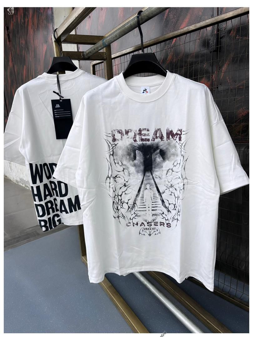 Unisex Oversized Hustle Tee - DREAM CHASERS 2021 Edition, Elephant Dream Design