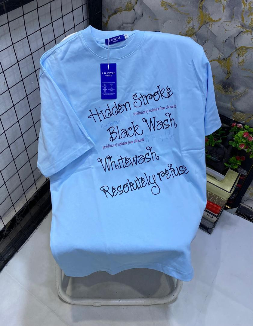 Oversized Graphic T-Shirt Hidden Stroke Black Wash Whitwash Refuse Slogan Print Short Sleeve Streetwear Unisex Hype Casual Art Top S O Style