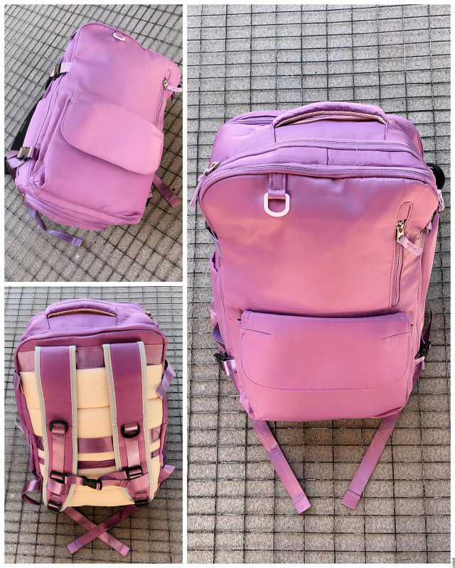 Lavender Purple Tactical Backpack Women's/Men's Hard Shell Mini Backpack LVBOSHI Style Pastel Crossbody Bag